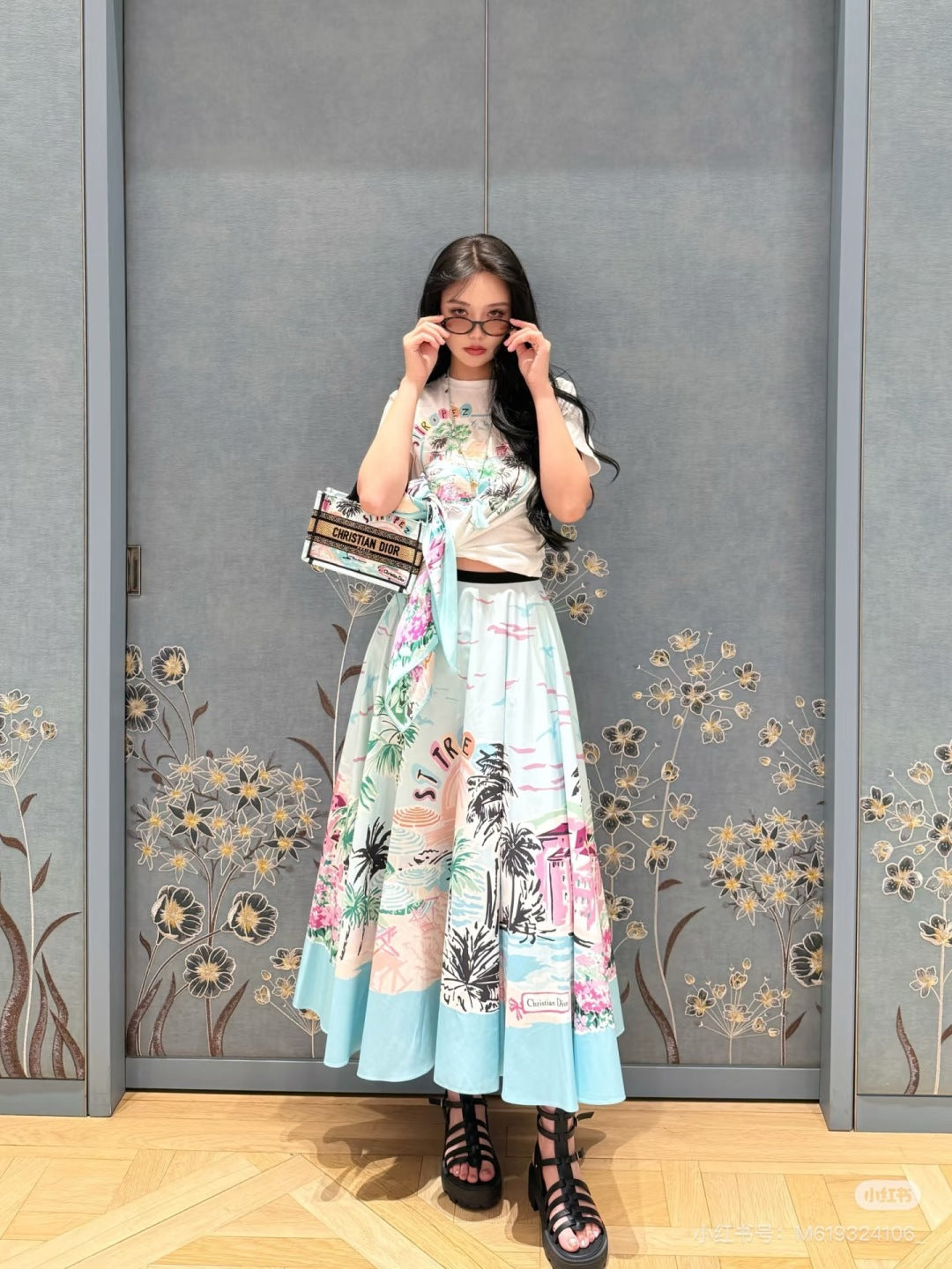 CD 25fw souvenir skirt