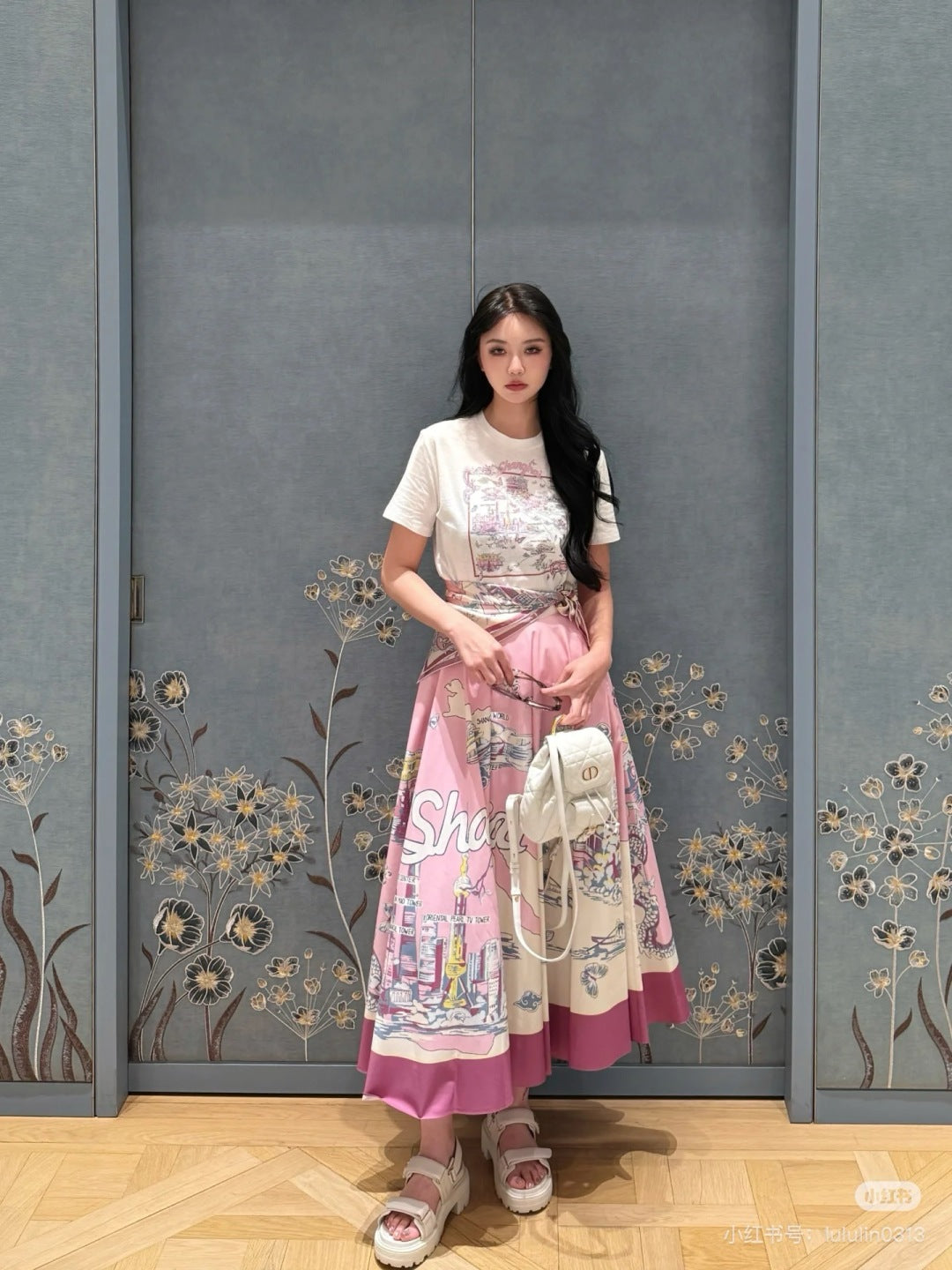 CD 25fw souvenir skirt