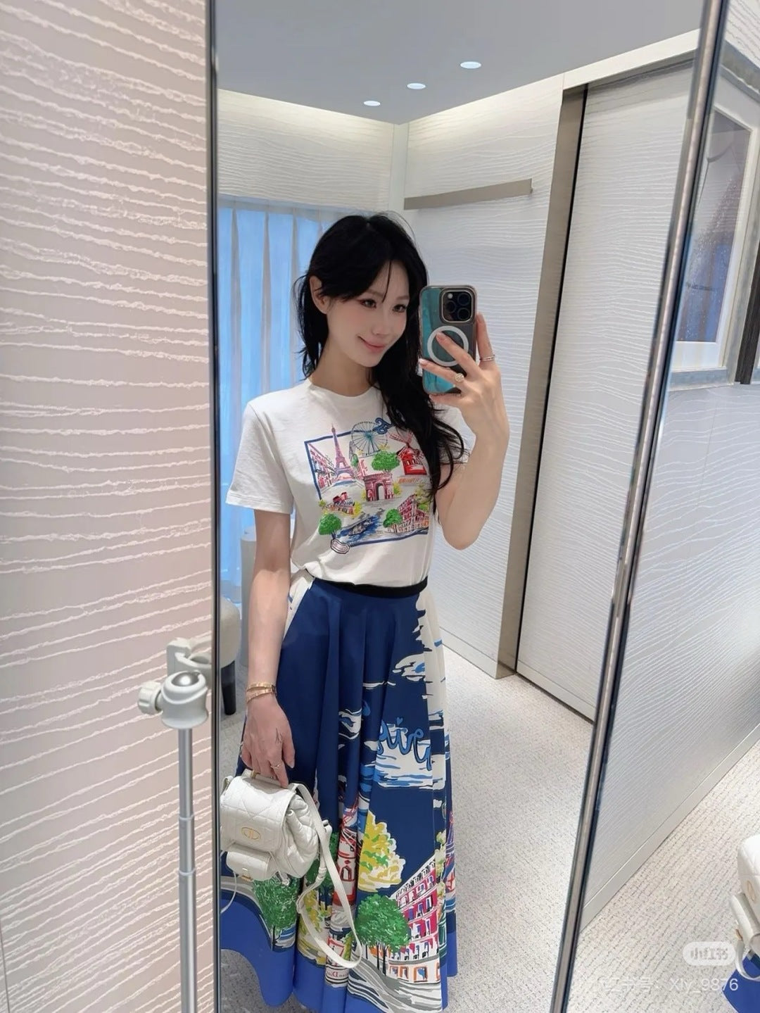 CD 25fw souvenir skirt