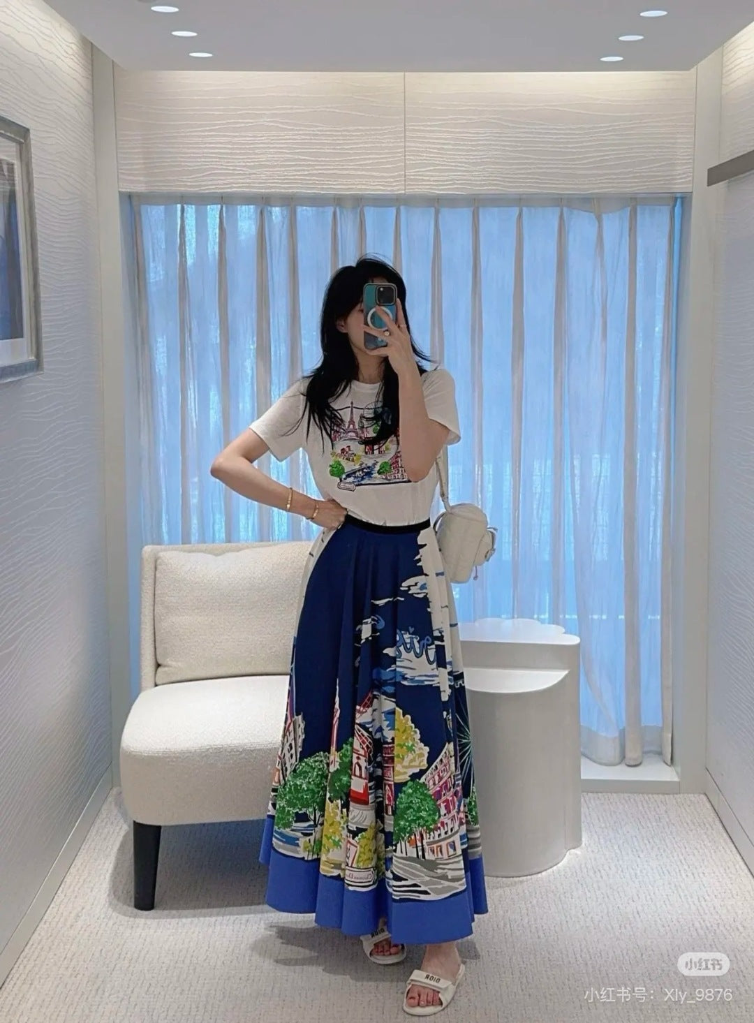 CD 25fw souvenir skirt