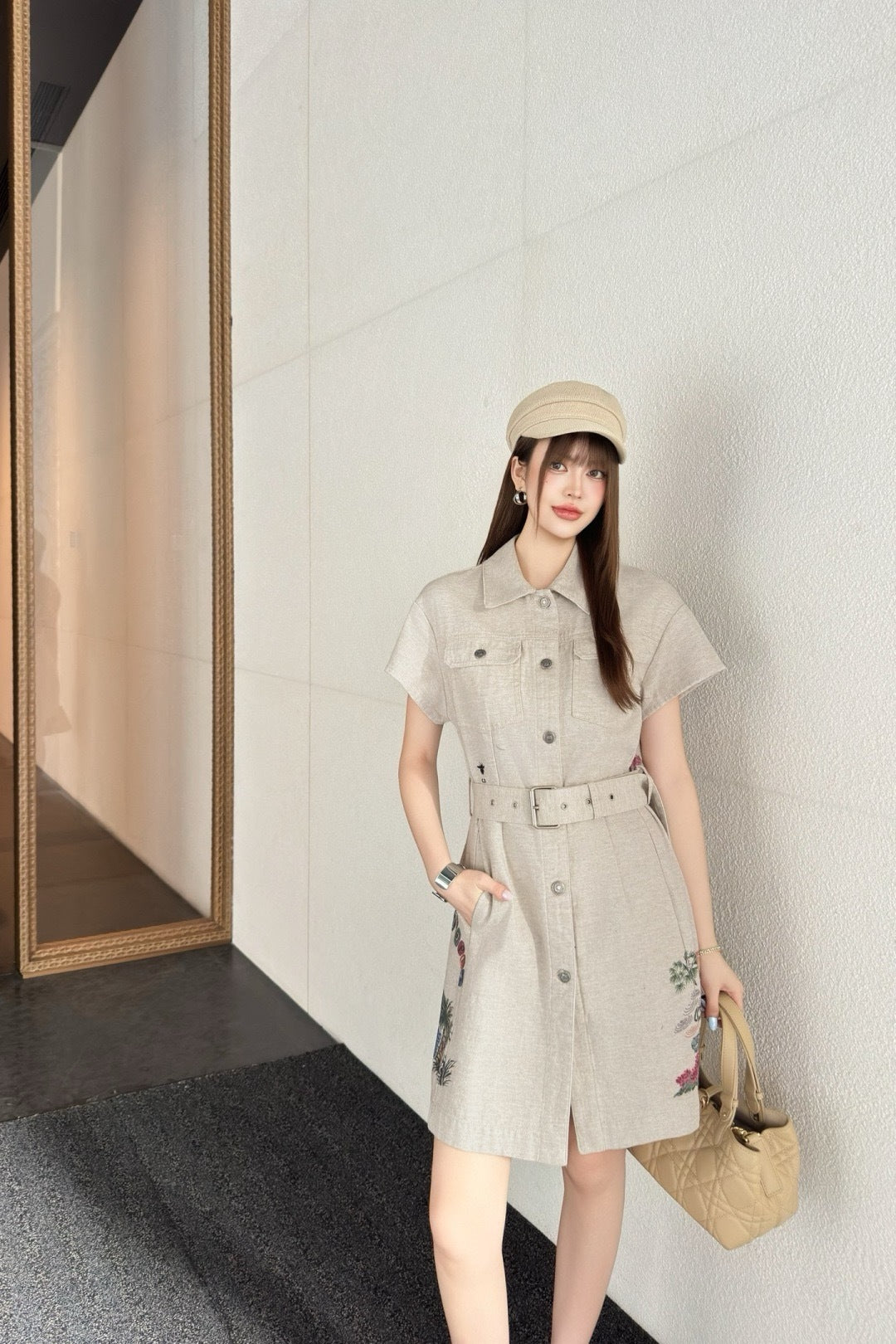 CD 25fw print dress