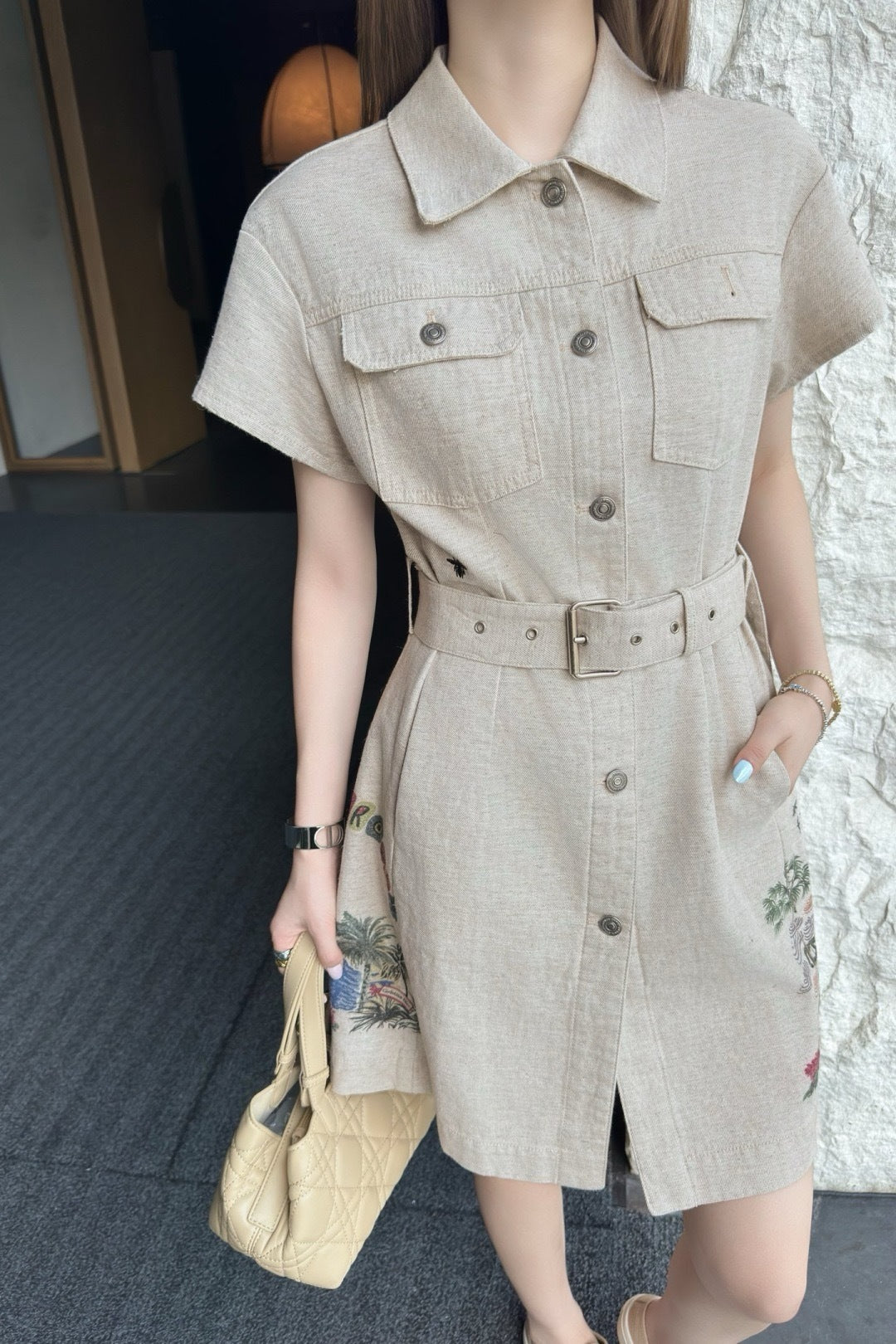 CD 25fw print dress