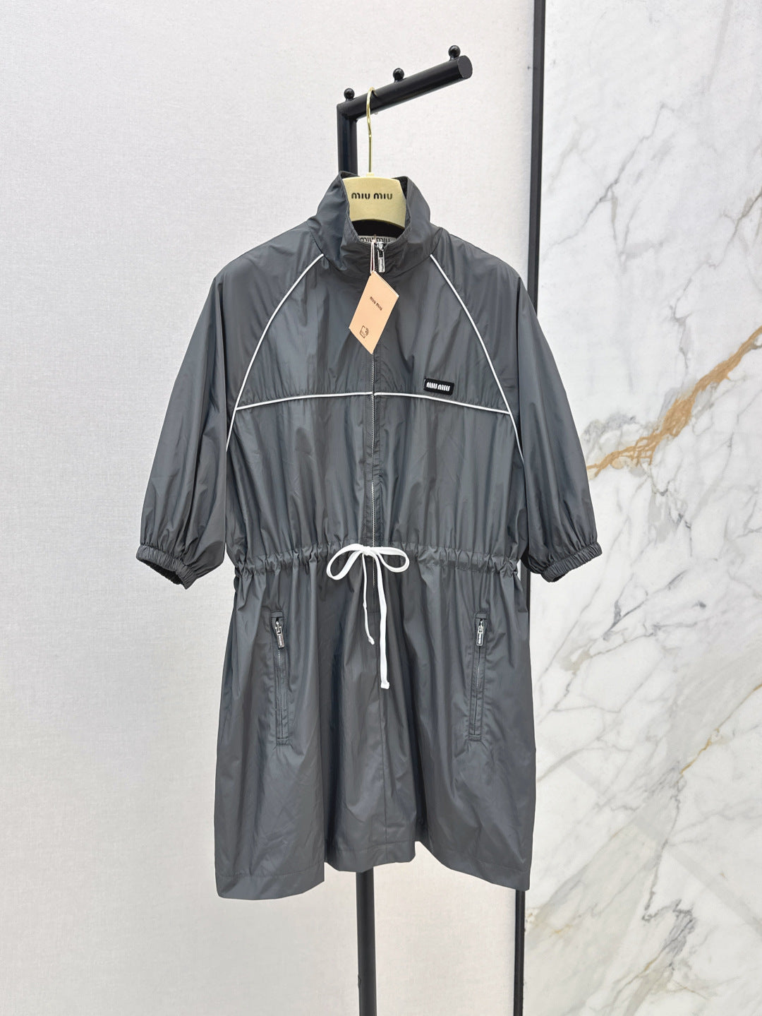 Miu 25ss drawstring dress