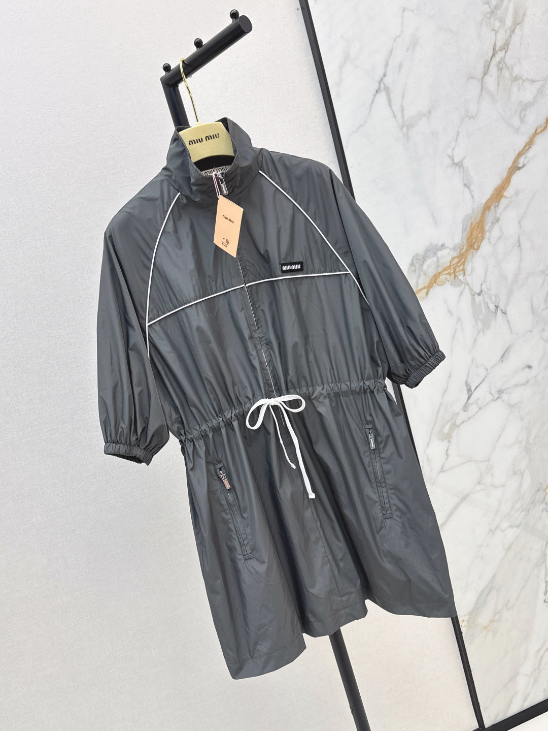 Miu 25ss drawstring dress