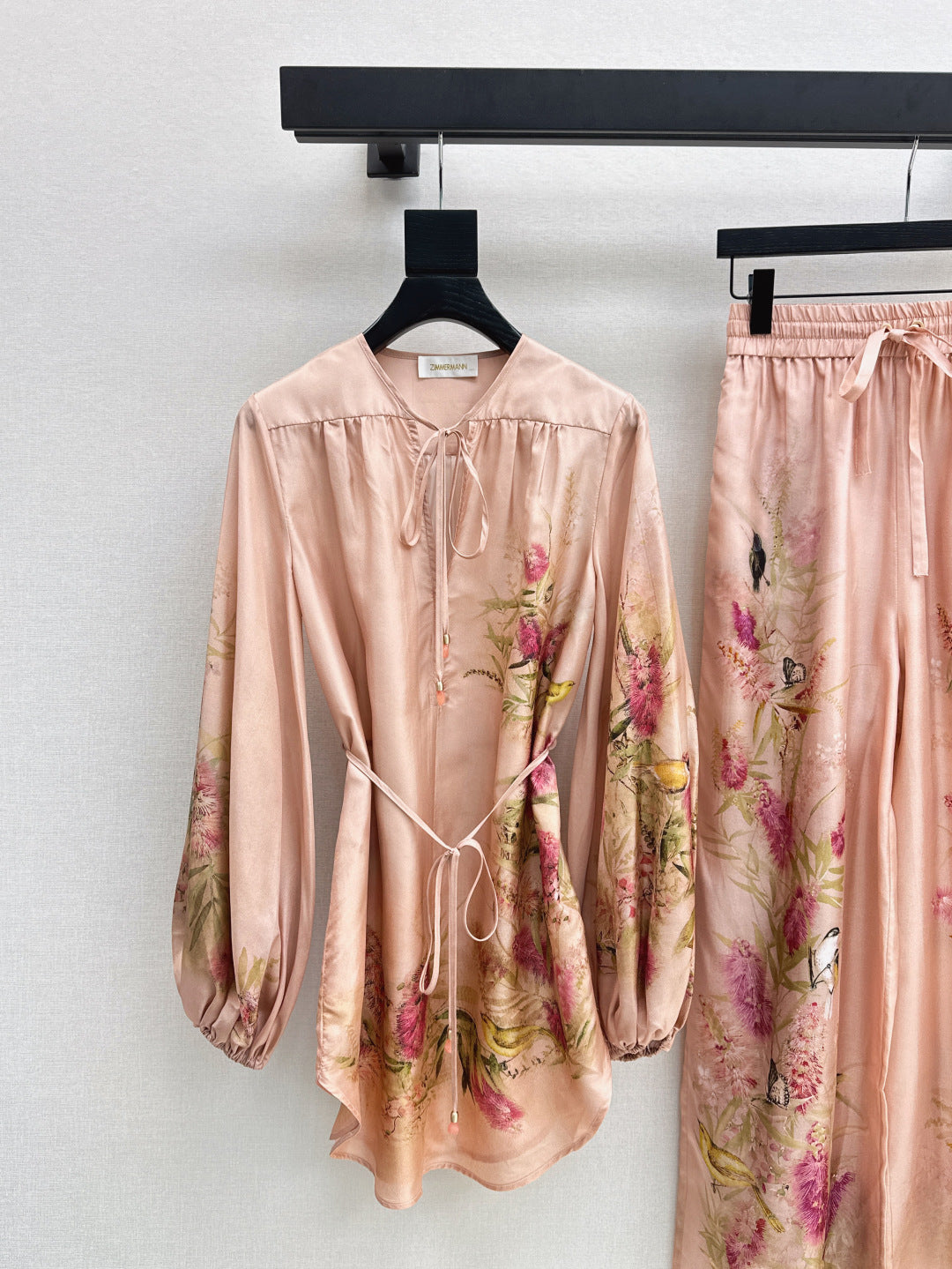 Zimm 25ss silk shirt dress