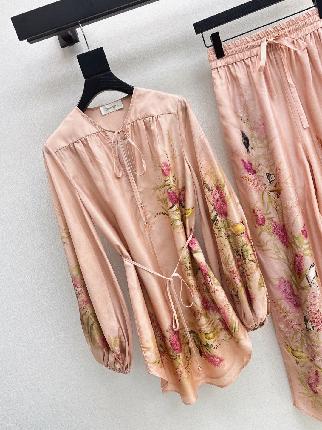 Zimm 25ss silk shirt dress