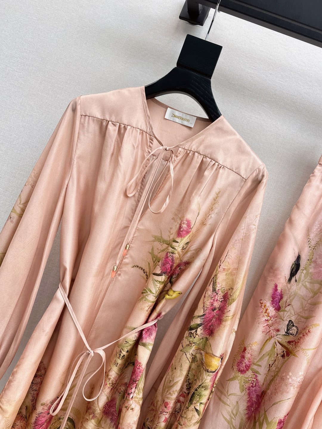Zimm 25ss silk shirt dress