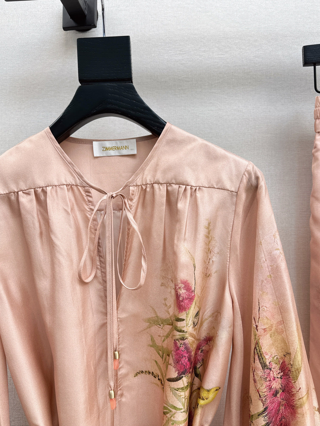 Zimm 25ss silk shirt dress