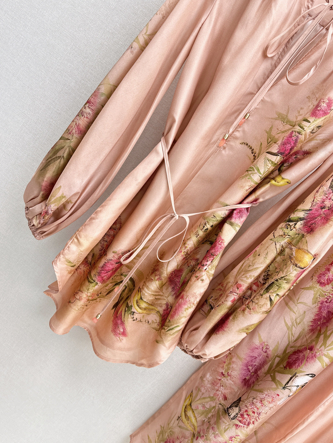 Zimm 25ss silk shirt dress