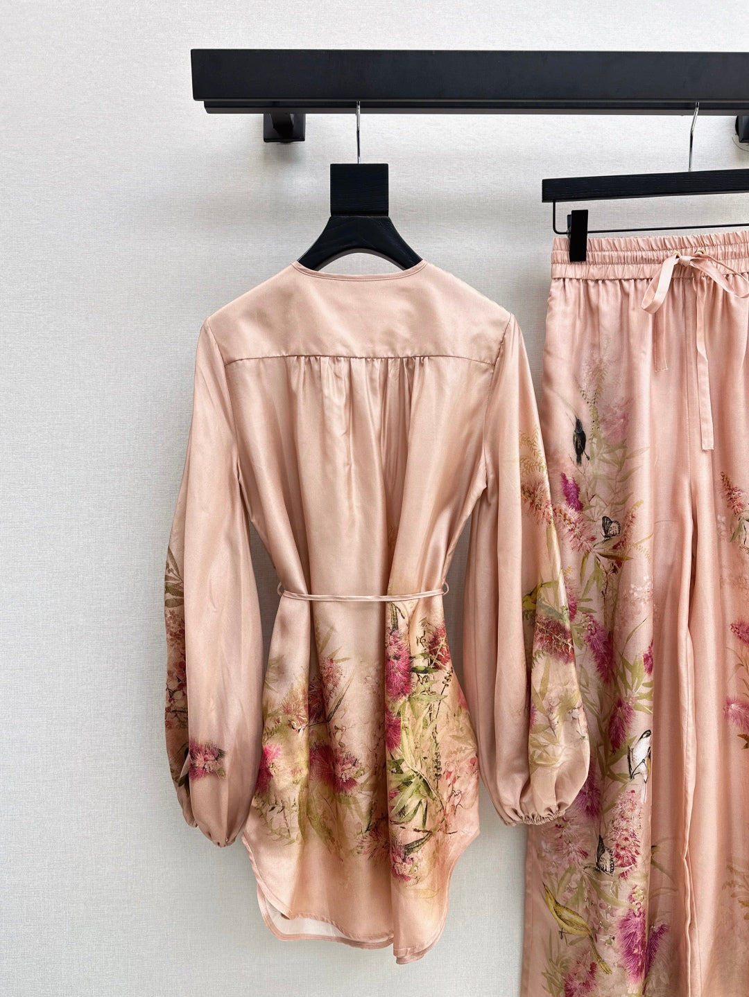 Zimm 25ss silk shirt dress