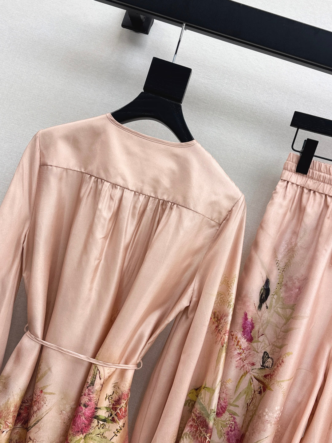 Zimm 25ss silk shirt dress