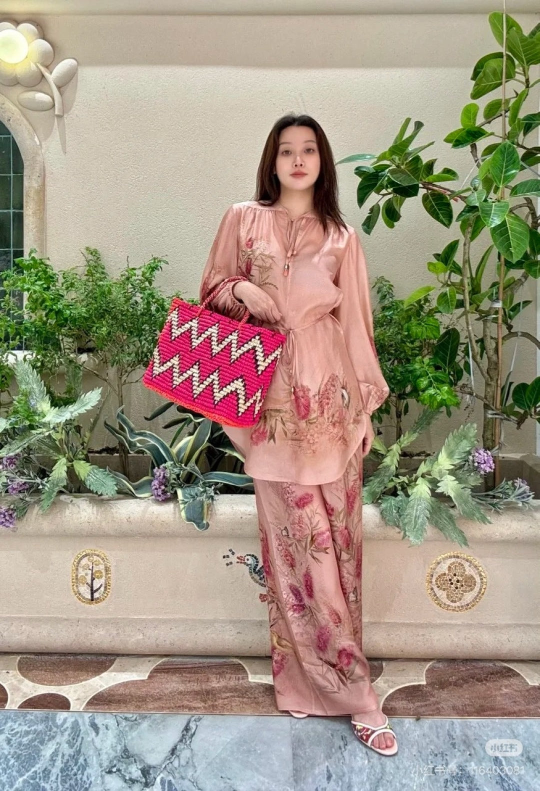 Zimm 25ss silk shirt dress