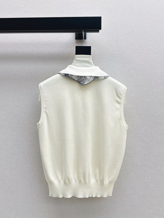 Miu 25ss scarf vest