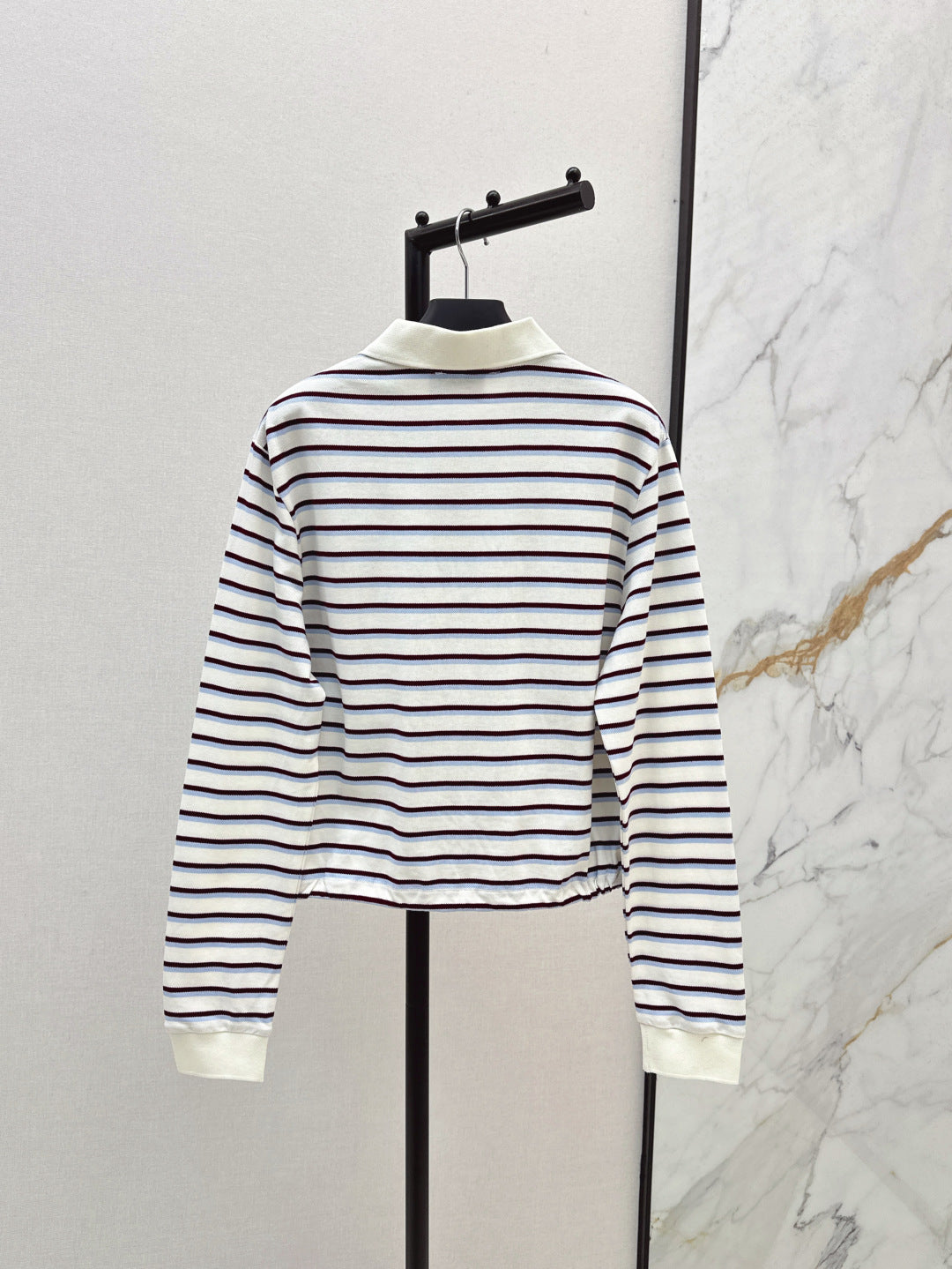 Pra 25ss striped polo