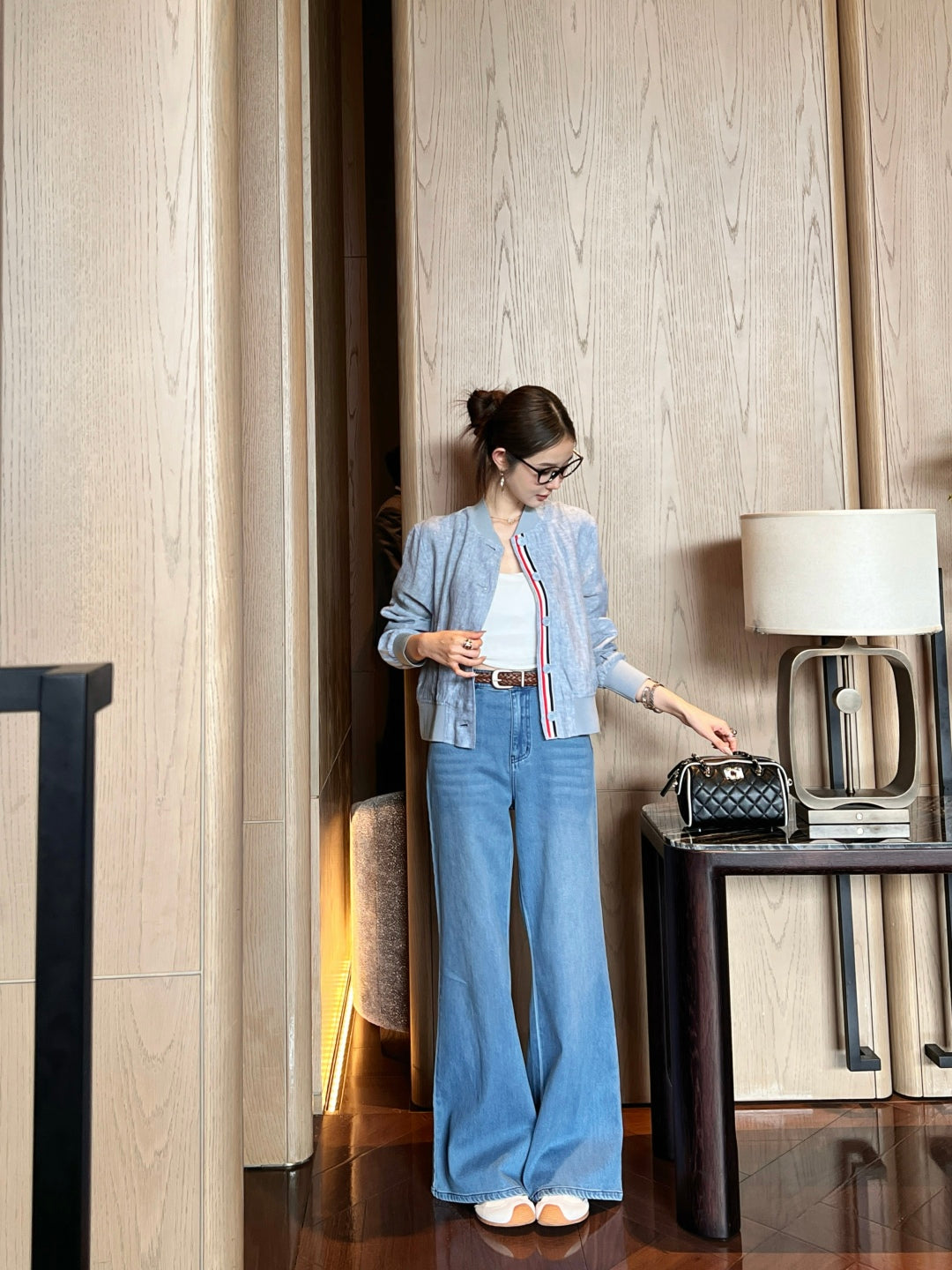 Loe 25ss belt jeans