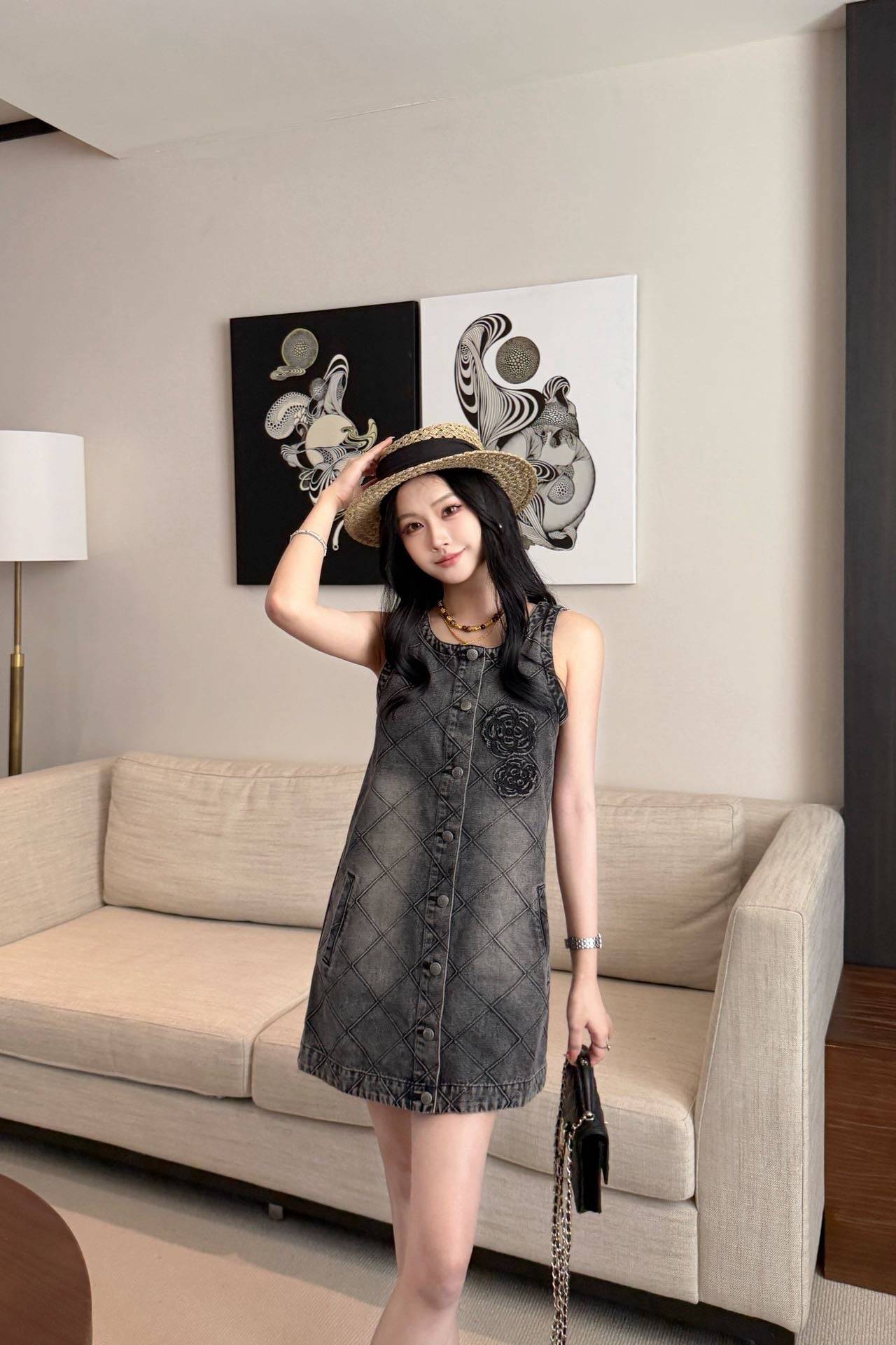 Chan 25ss denim dress