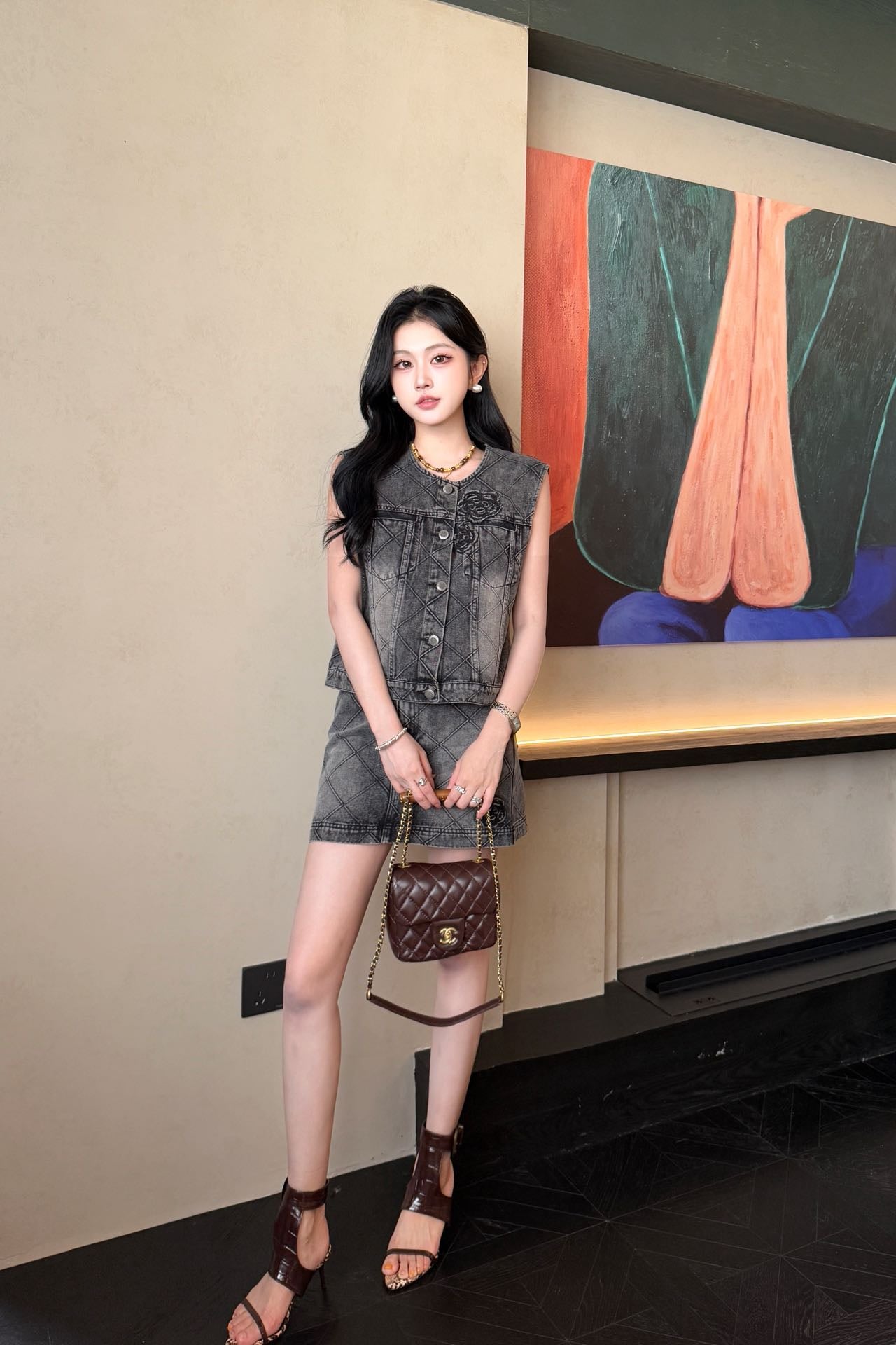 Chan 25ss denim vest
