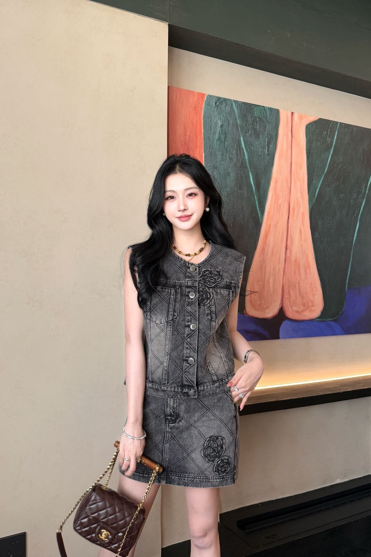 Chan 25ss denim skirt