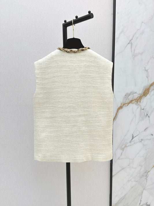 Chan 25ss woven vest