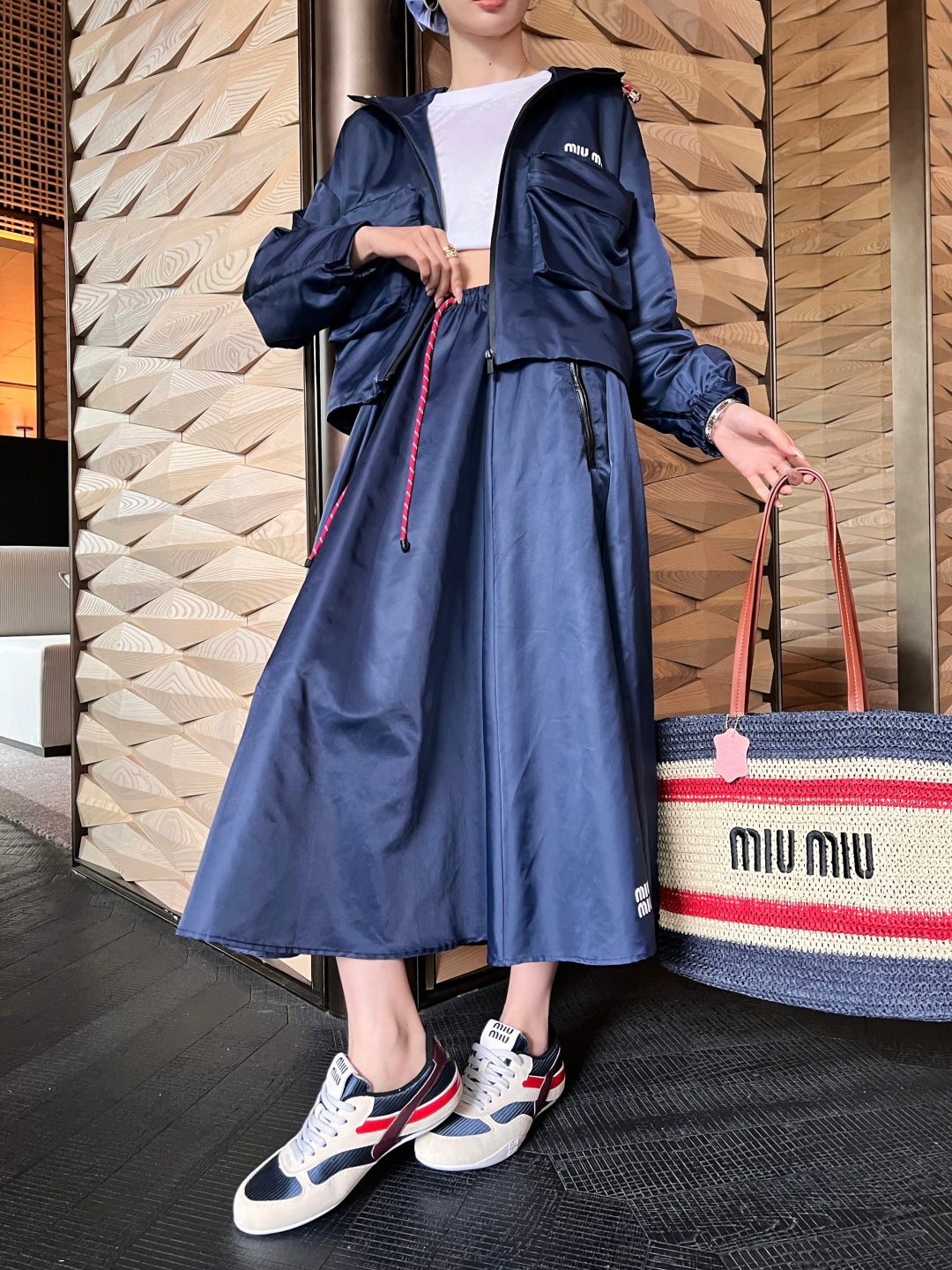Miu 25fw pleated skirt