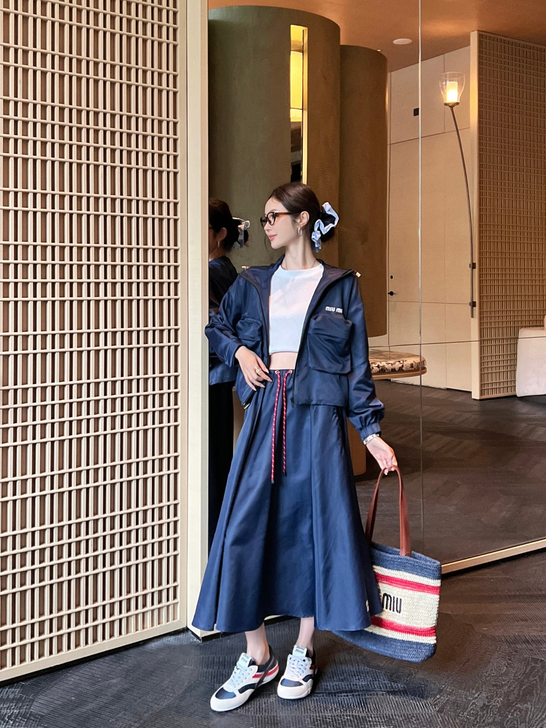 Miu 25fw pleated skirt