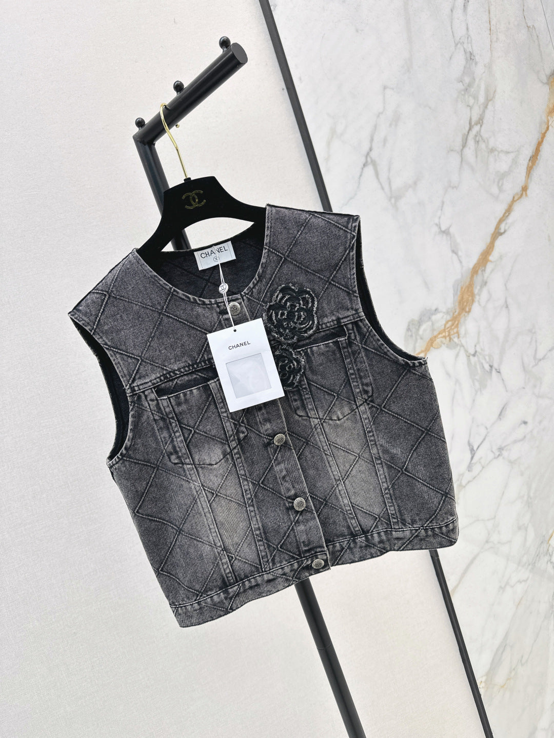 Chan 25ss denim vest