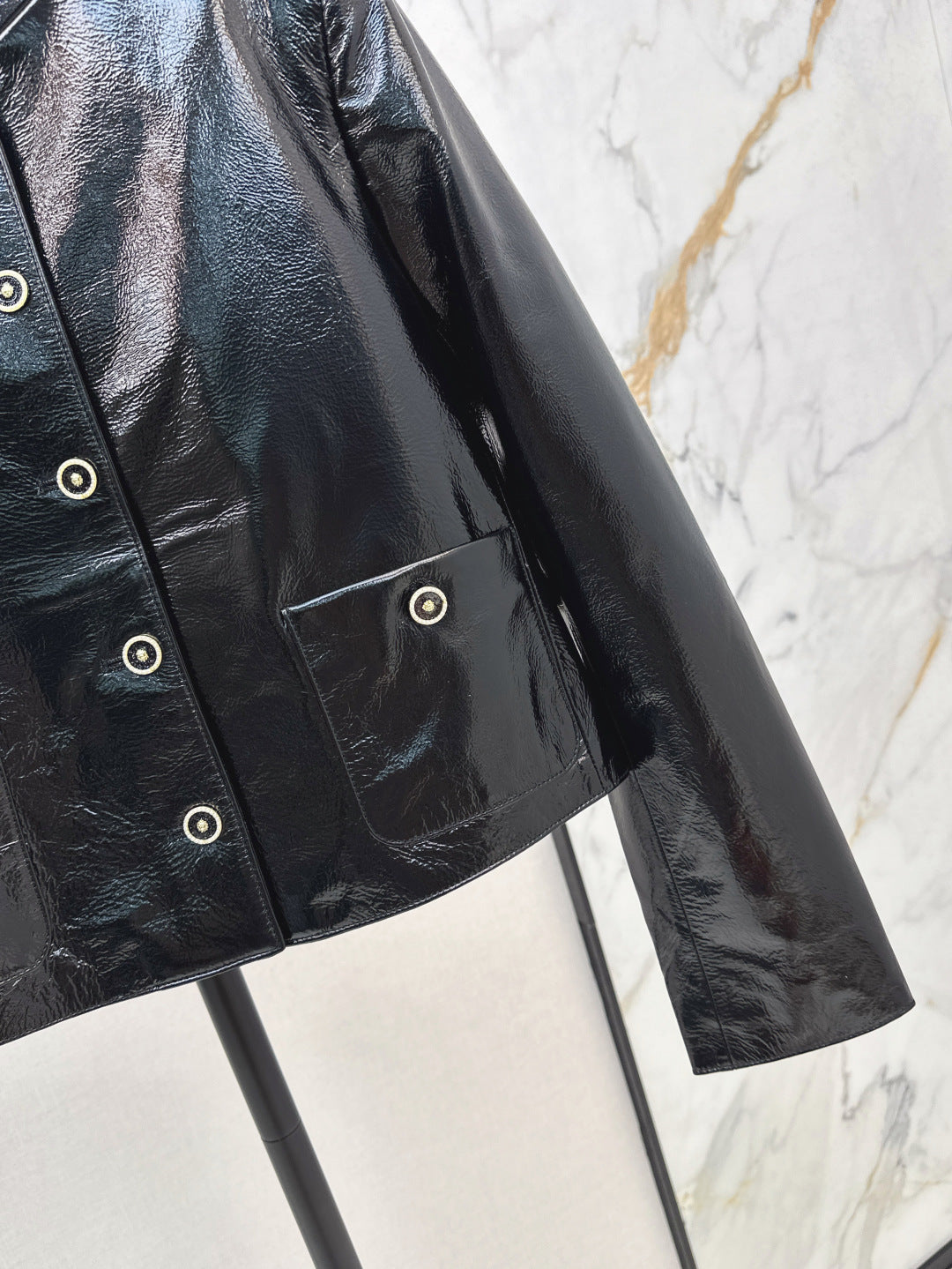 Chan 25fw leather jacket