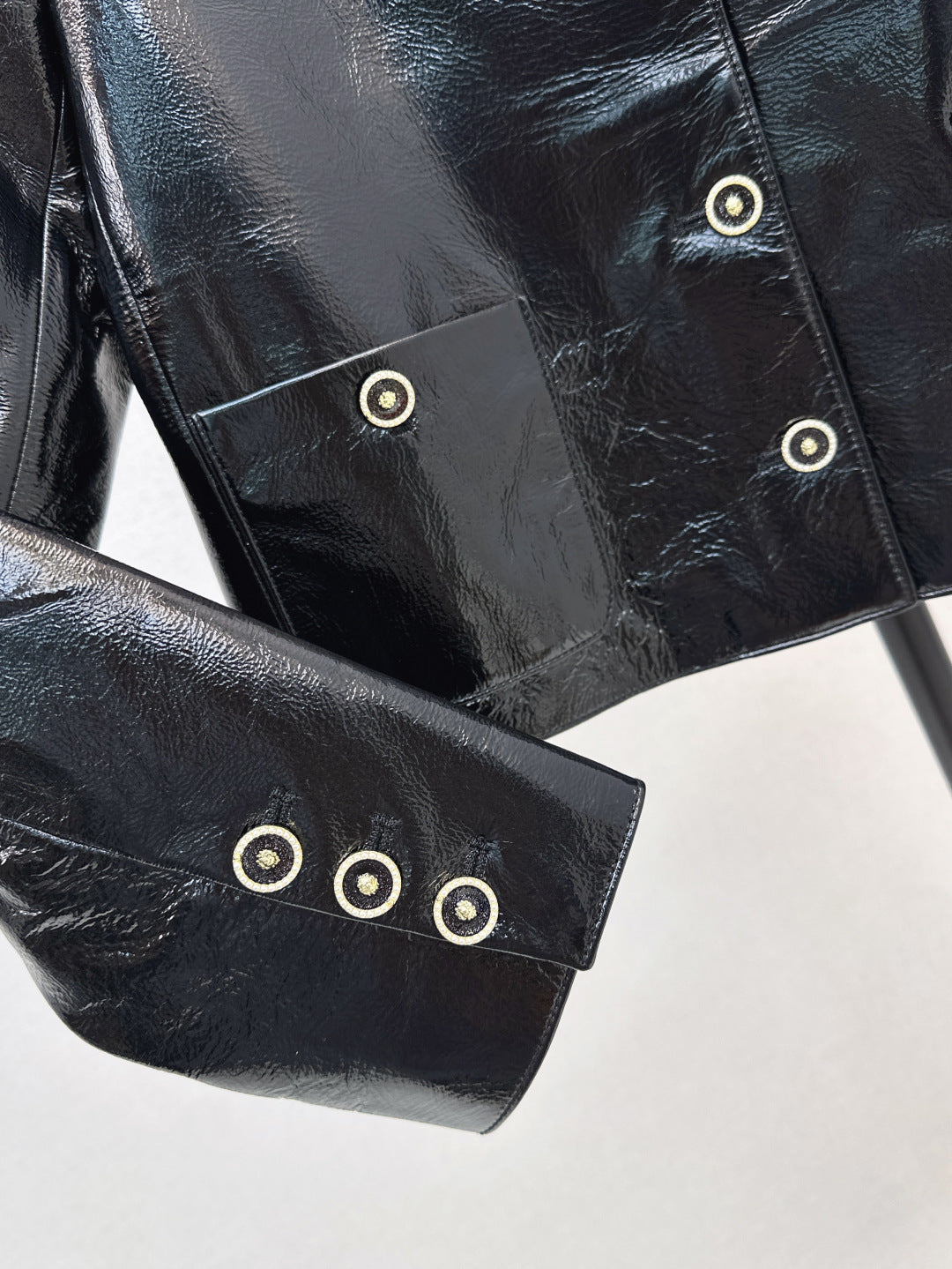 Chan 25fw leather jacket