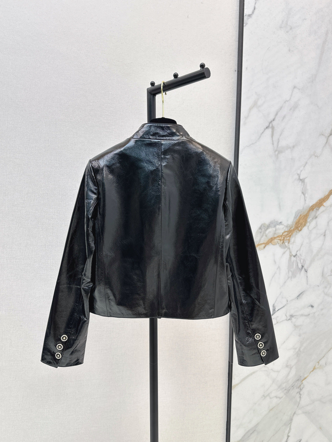 Chan 25fw leather jacket