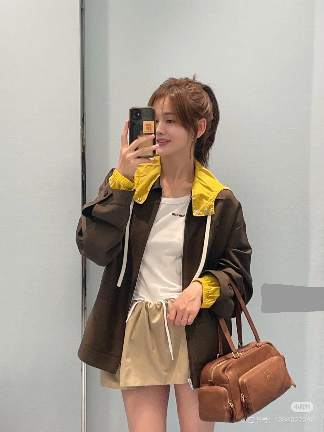Miu 25fw hooded jacket