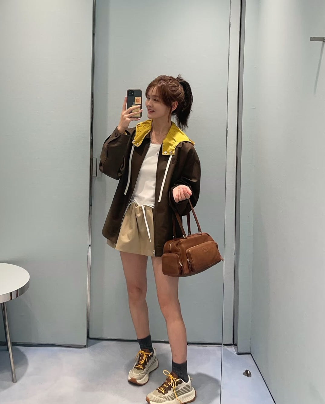 Miu 25fw hooded jacket