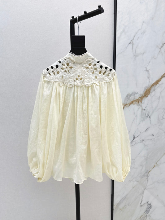 Zimm 25ss embroidered shirt
