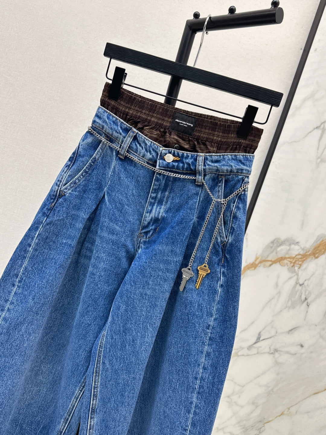 Wang 25fw patches jeans