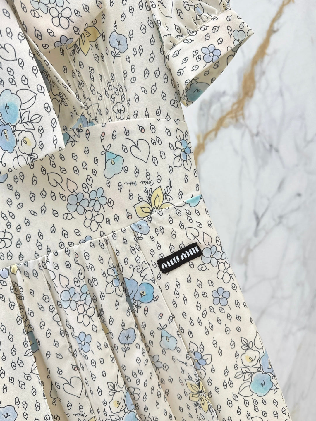 Miu 25ss print dress