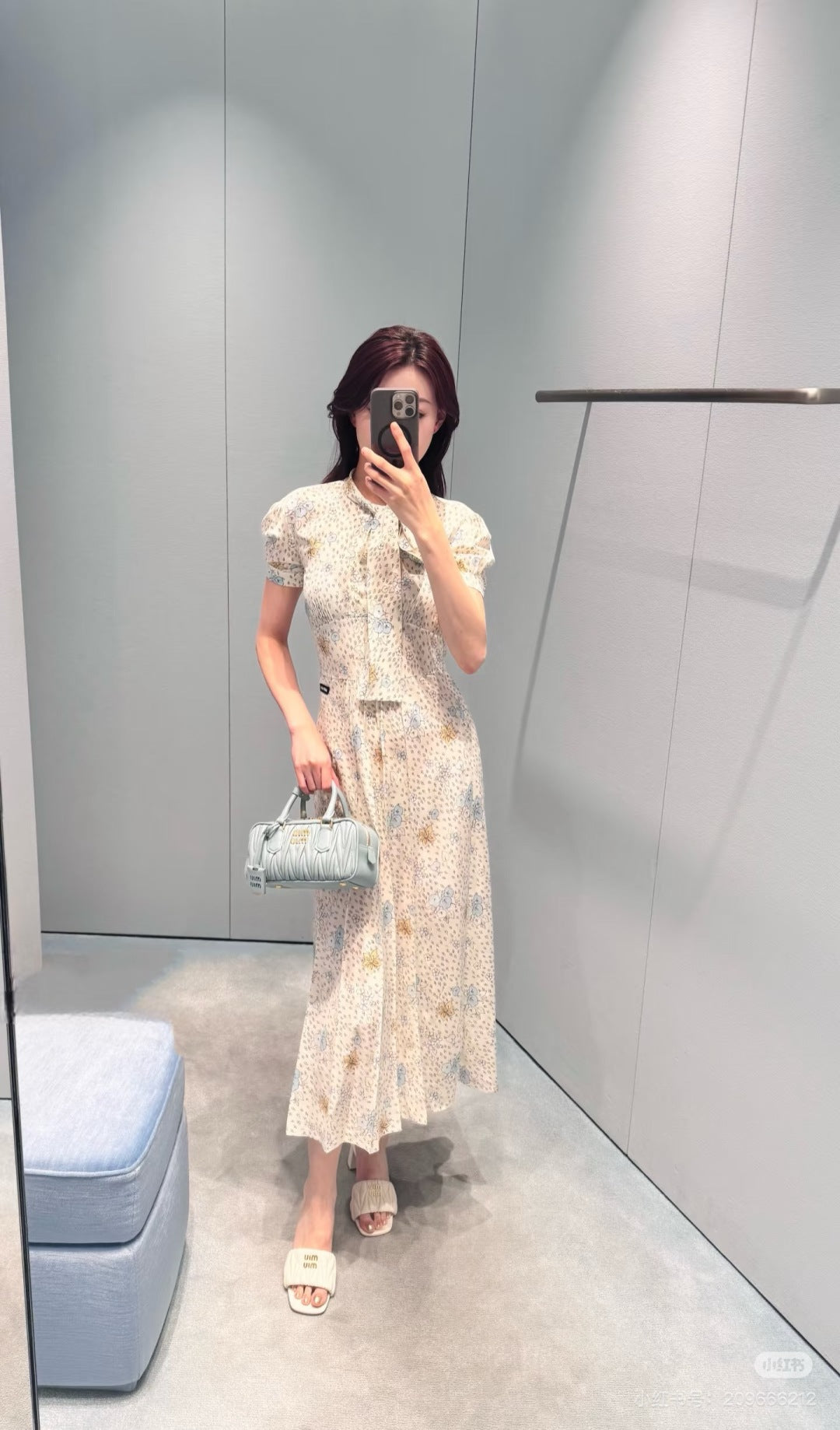 Miu 25ss print dress