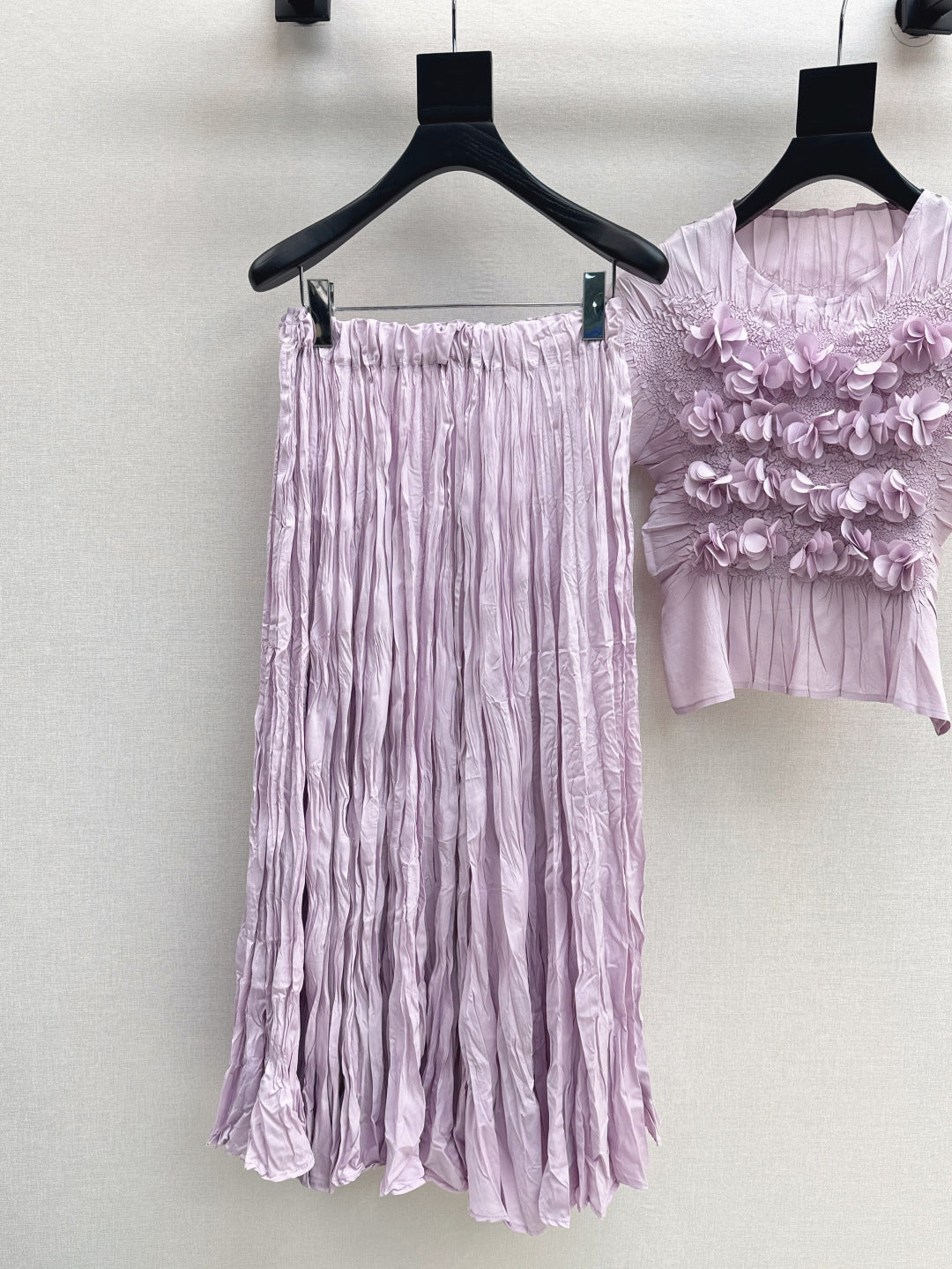 25ss tee skirt set