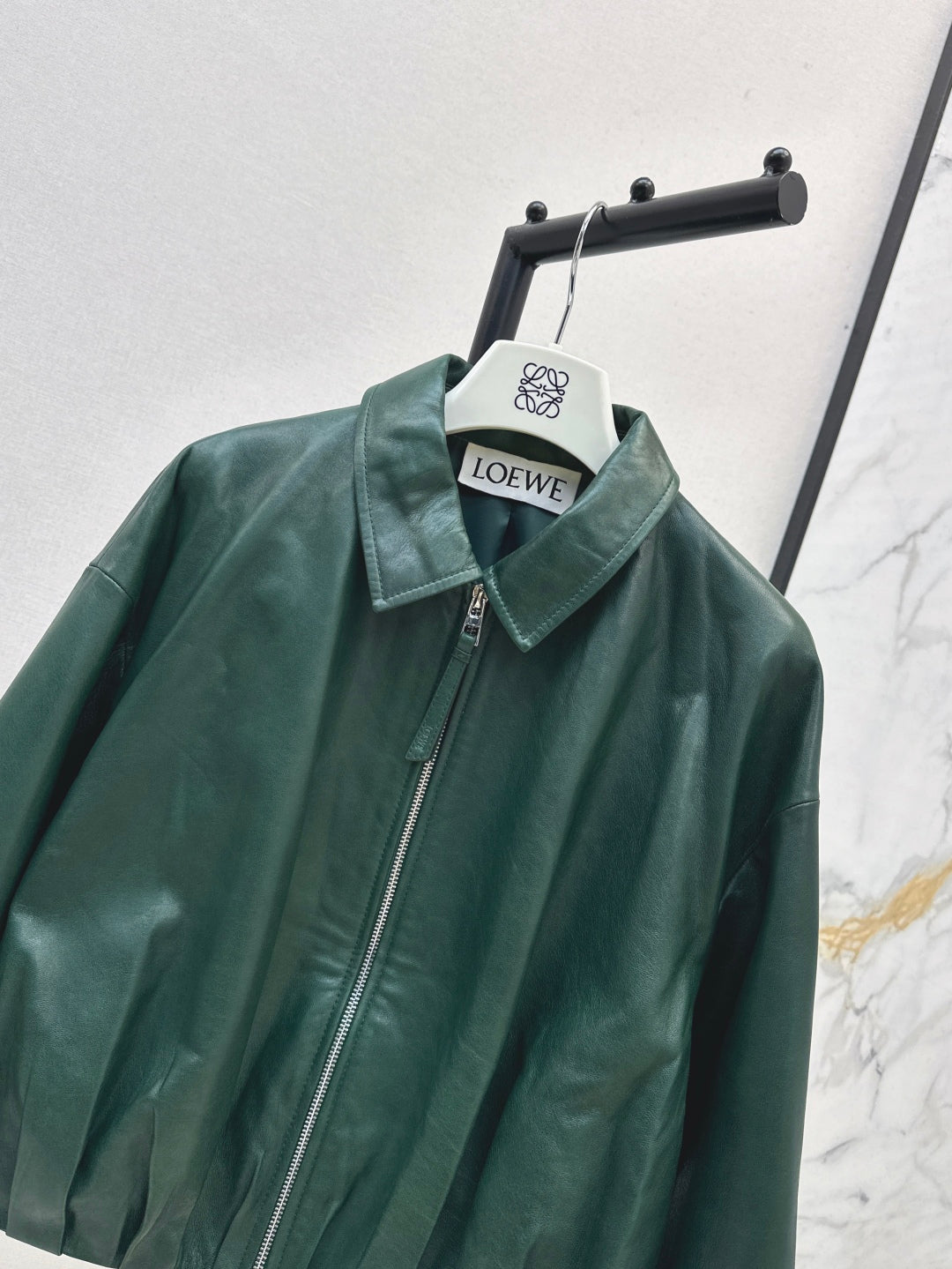 Loe 25ss leather jacket