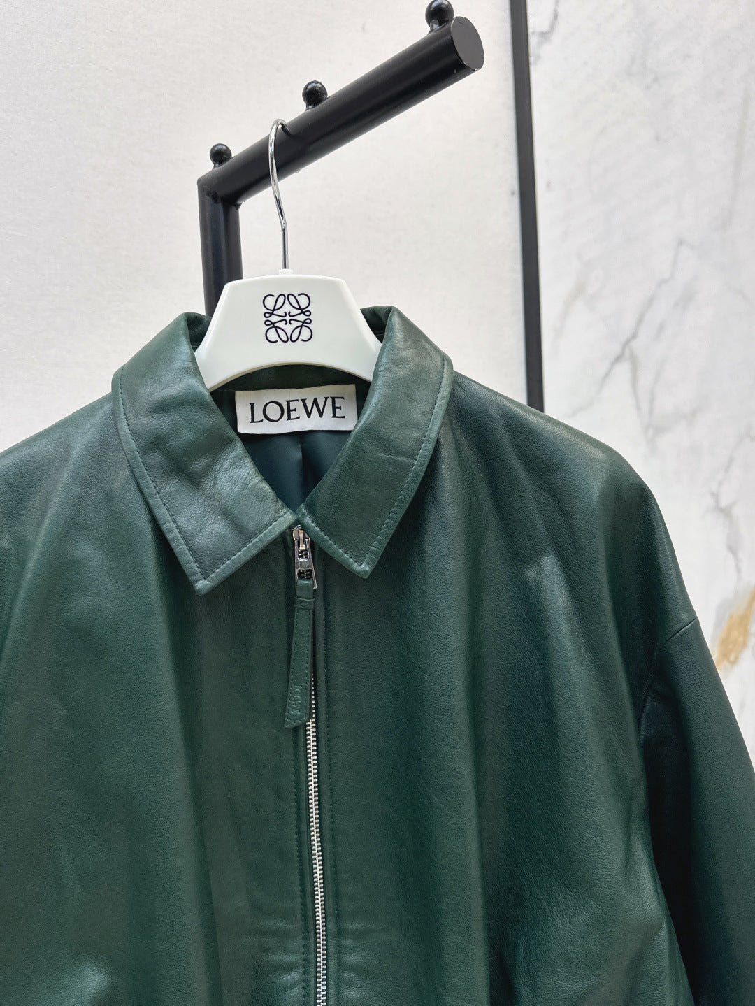 Loe 25ss leather jacket