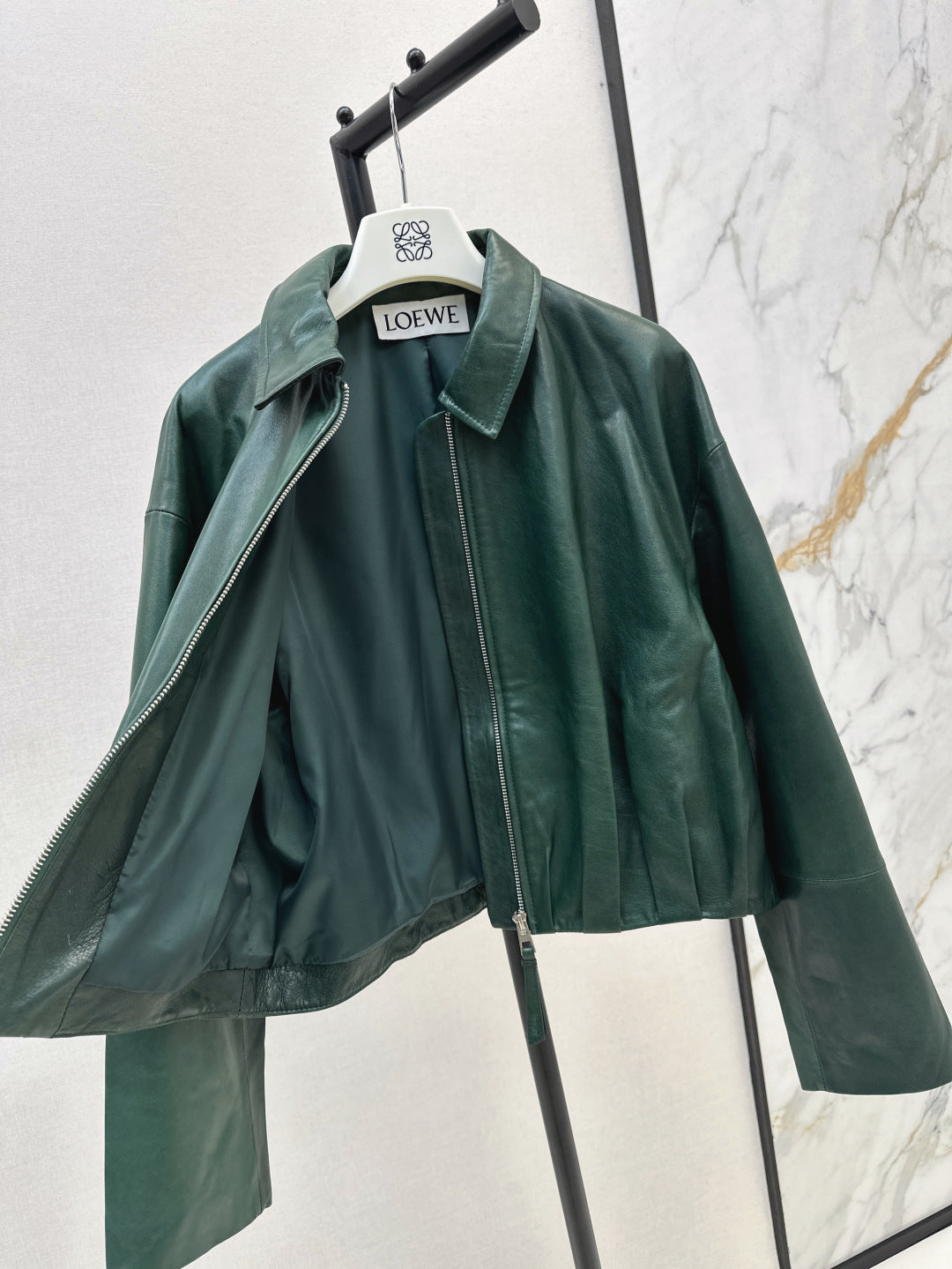 Loe 25ss leather jacket