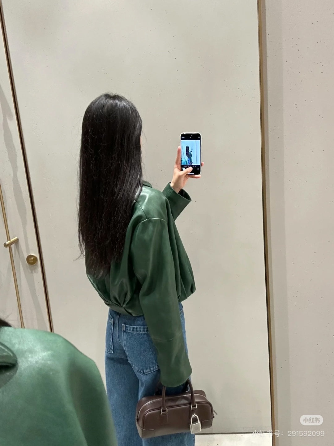 Loe 25ss leather jacket