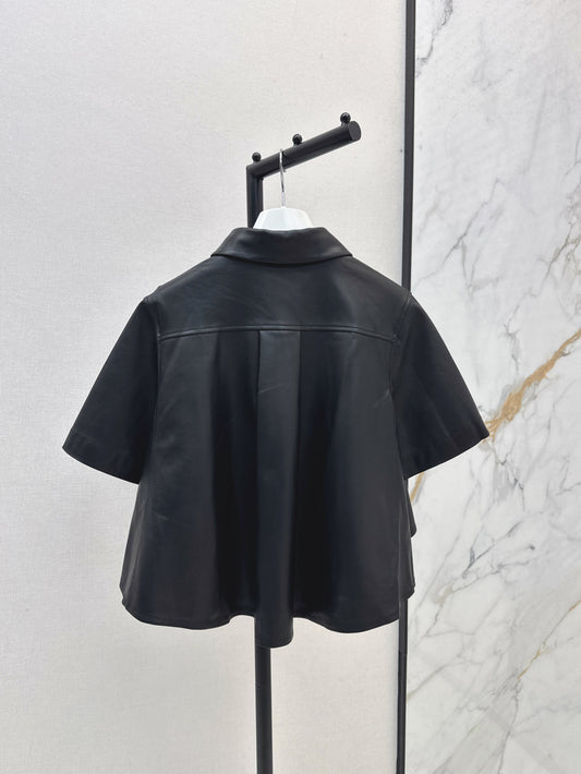 Loe 25fw leather jacket