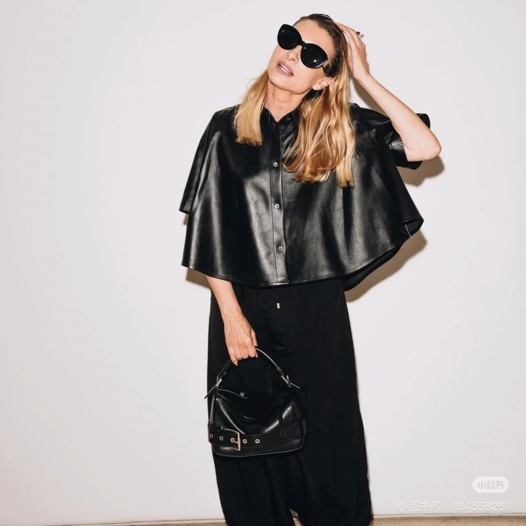 Loe 25fw leather jacket