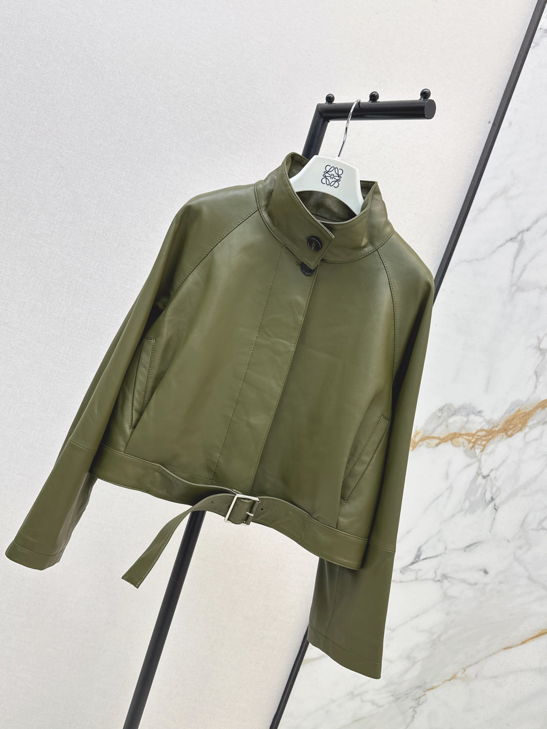 Loe 25fw leather jacket