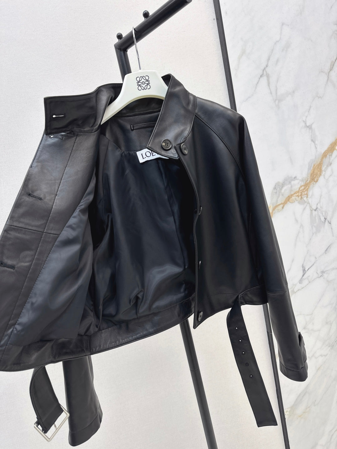 Loe 25fw leather jacket