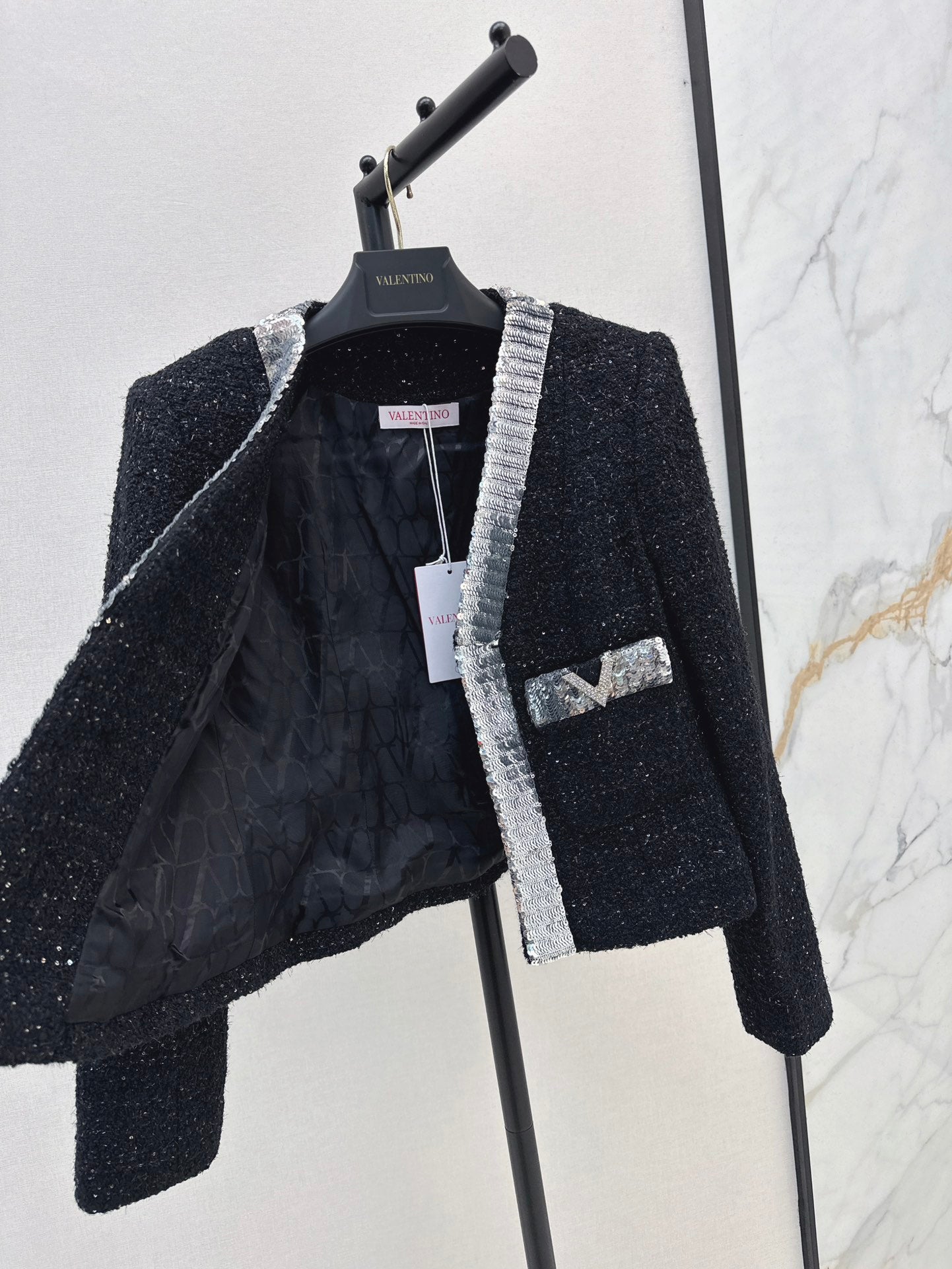 Valen 25fw beaded jacket
