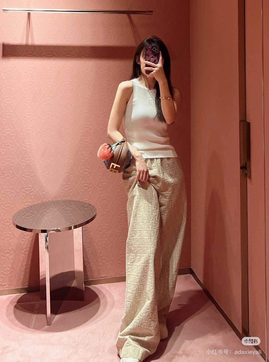 Fend 25ss print pants
