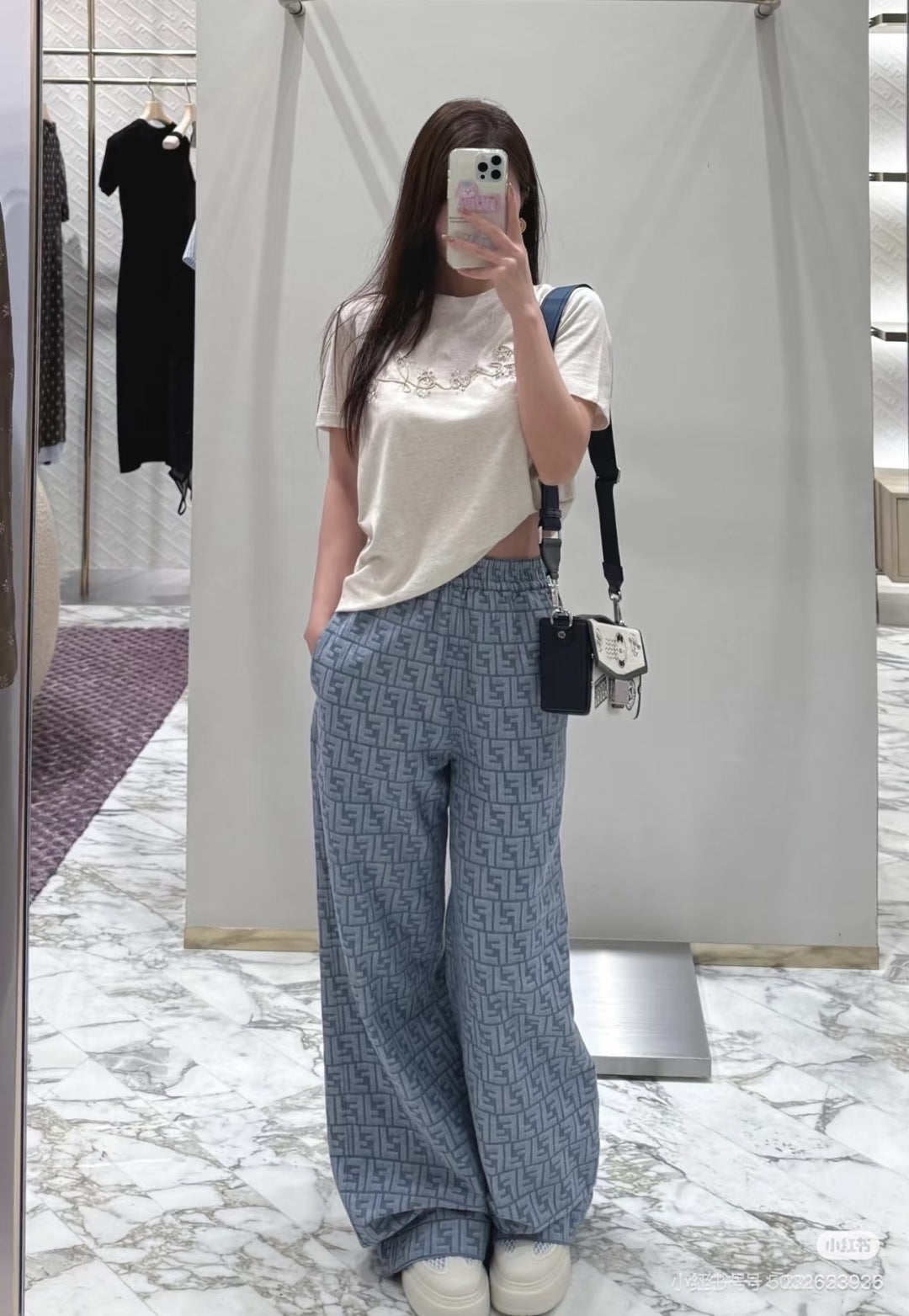 Fend 25ss print pants