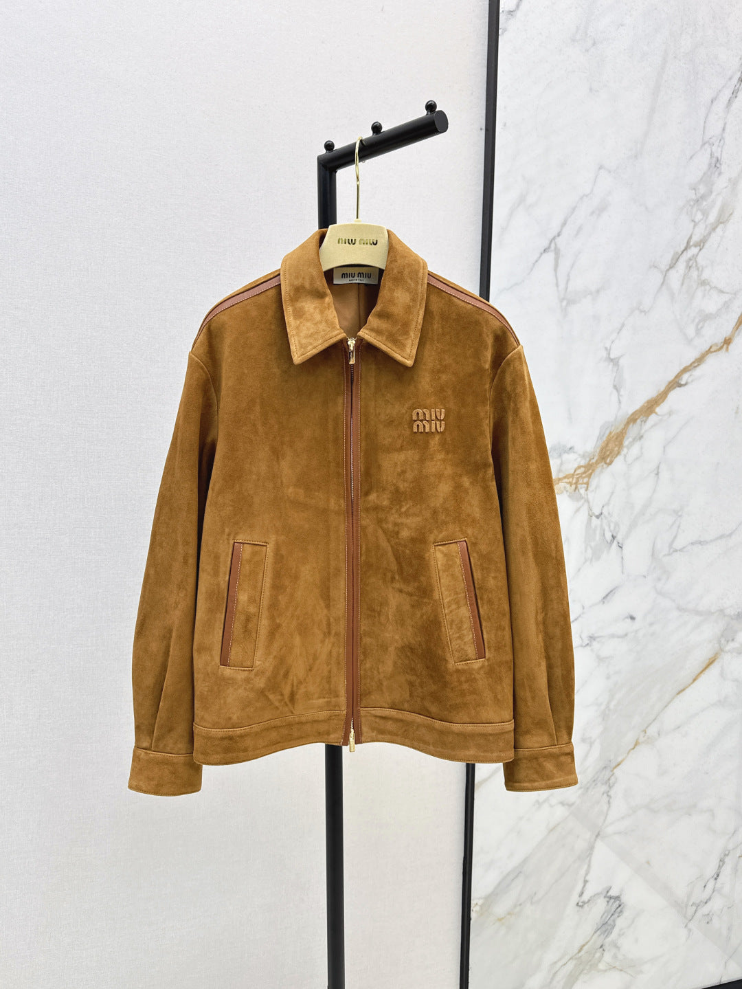 Miu 25fw suede jacket