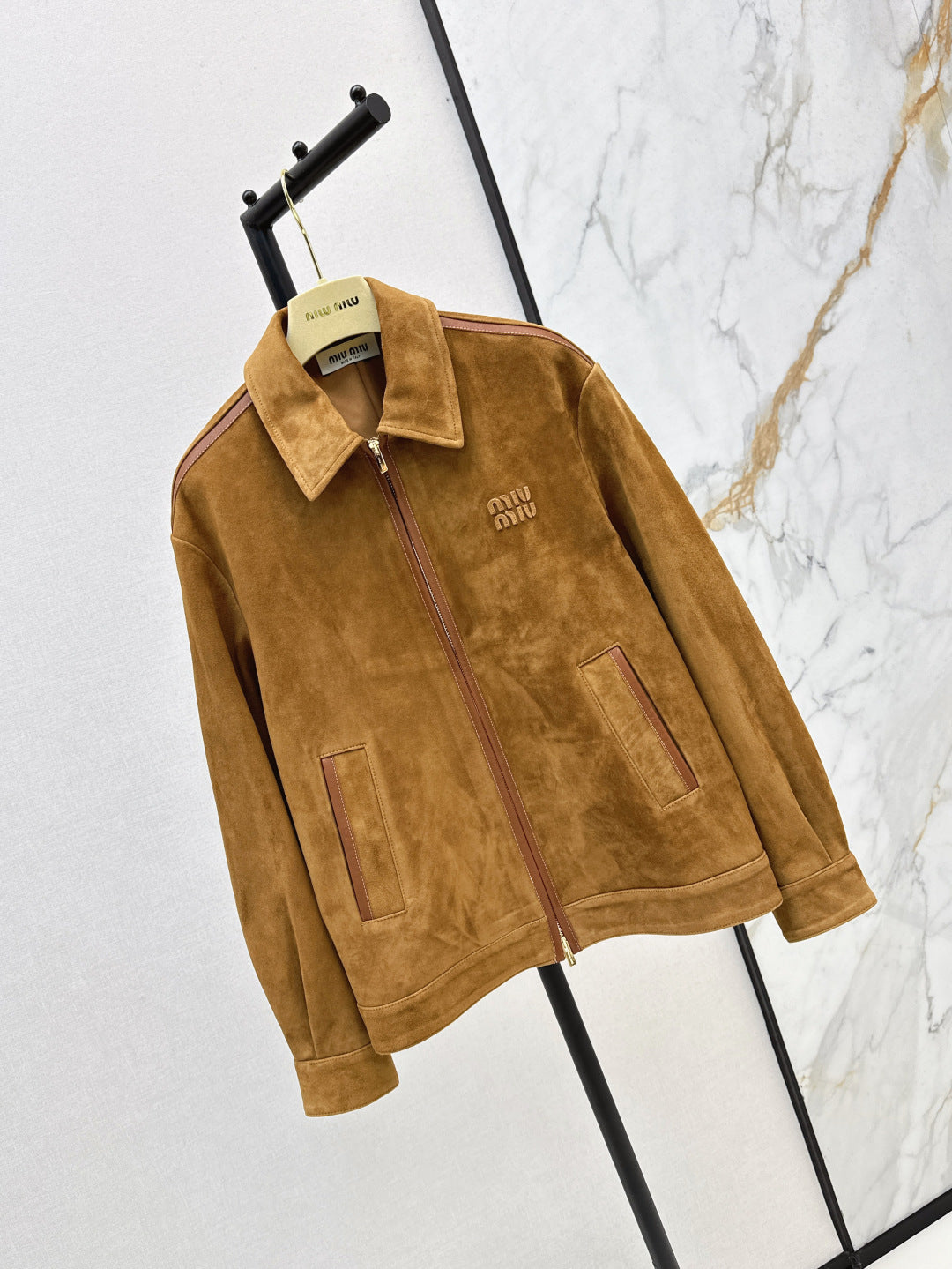Miu 25fw suede jacket
