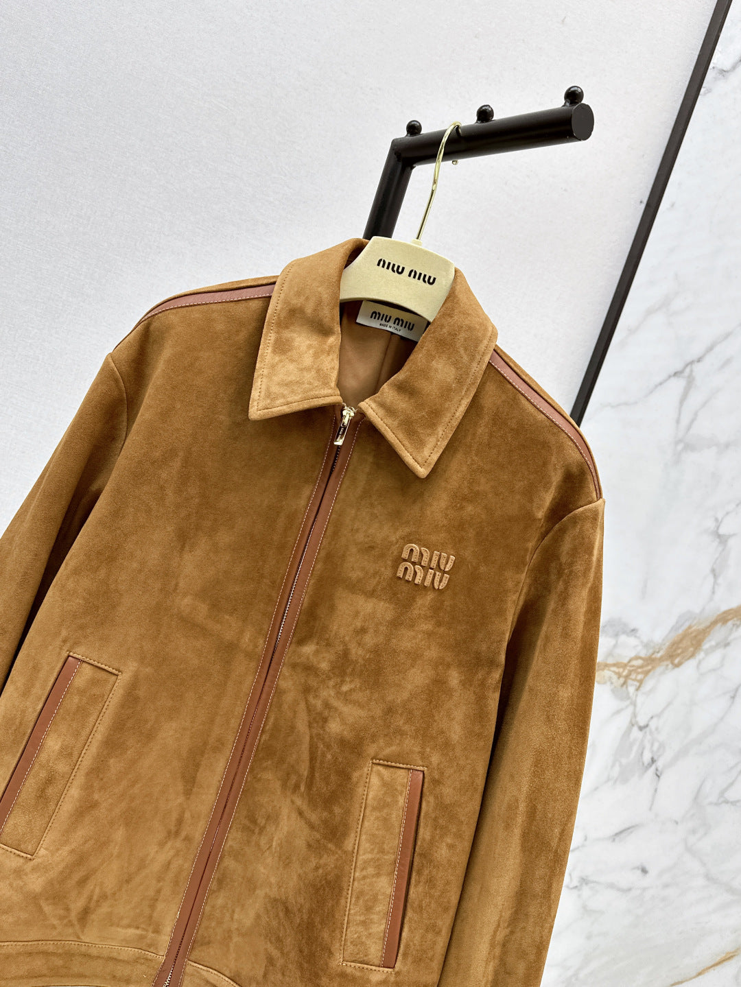 Miu 25fw suede jacket